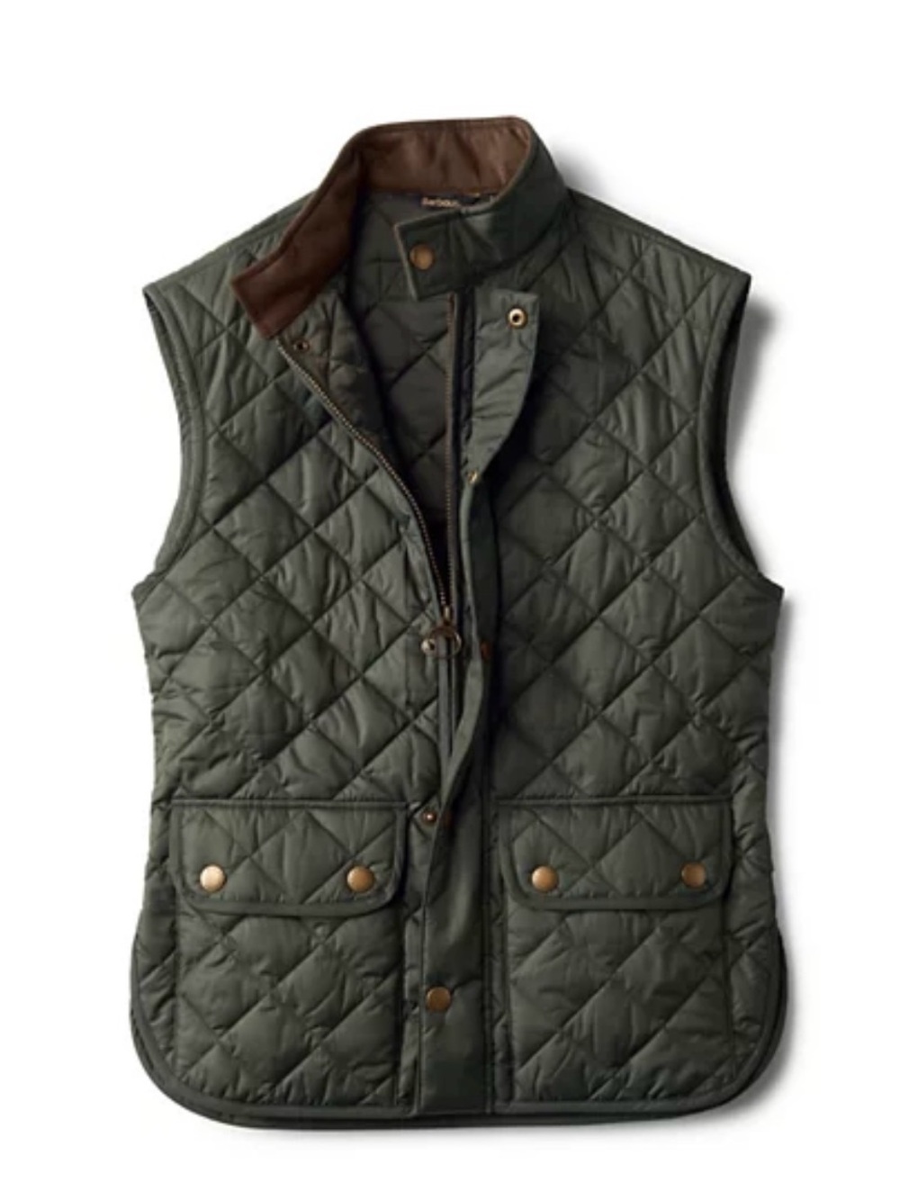 Barbour Lowerdale Gilet Men’s Quilted Vest Sage Olive Green